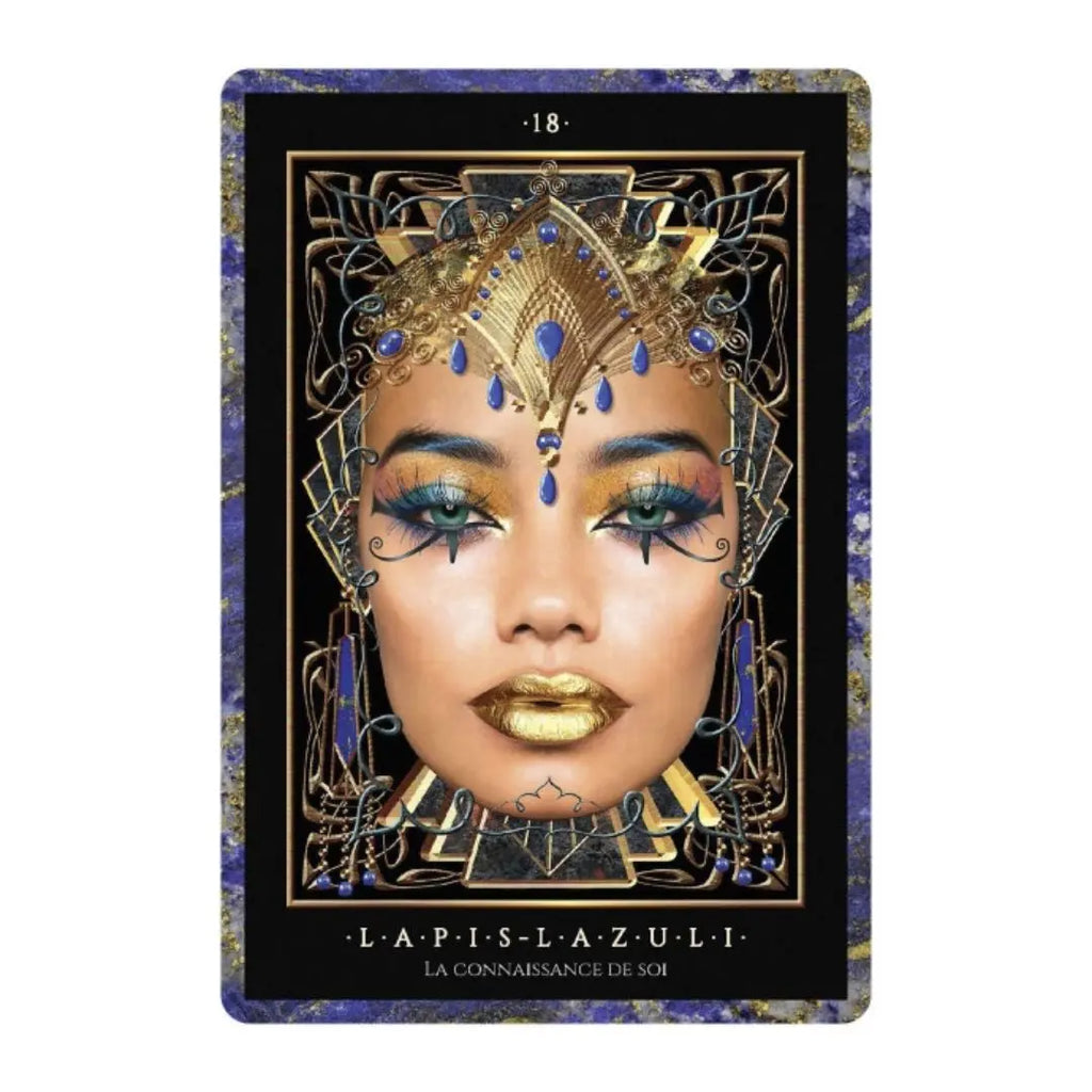 Coffret L’Oracle des pierres précieuses – Cartes, livre & sac en satin Cap-Nature