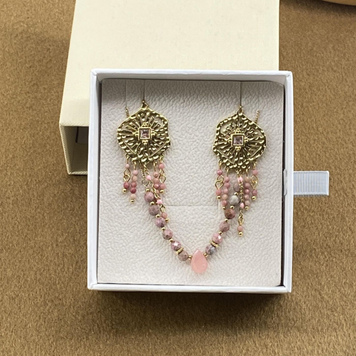 Ensemble Boucles d’Oreilles et Collier en Acier Inoxydable – Coffret Cadeau Élégant - Cap-Nature