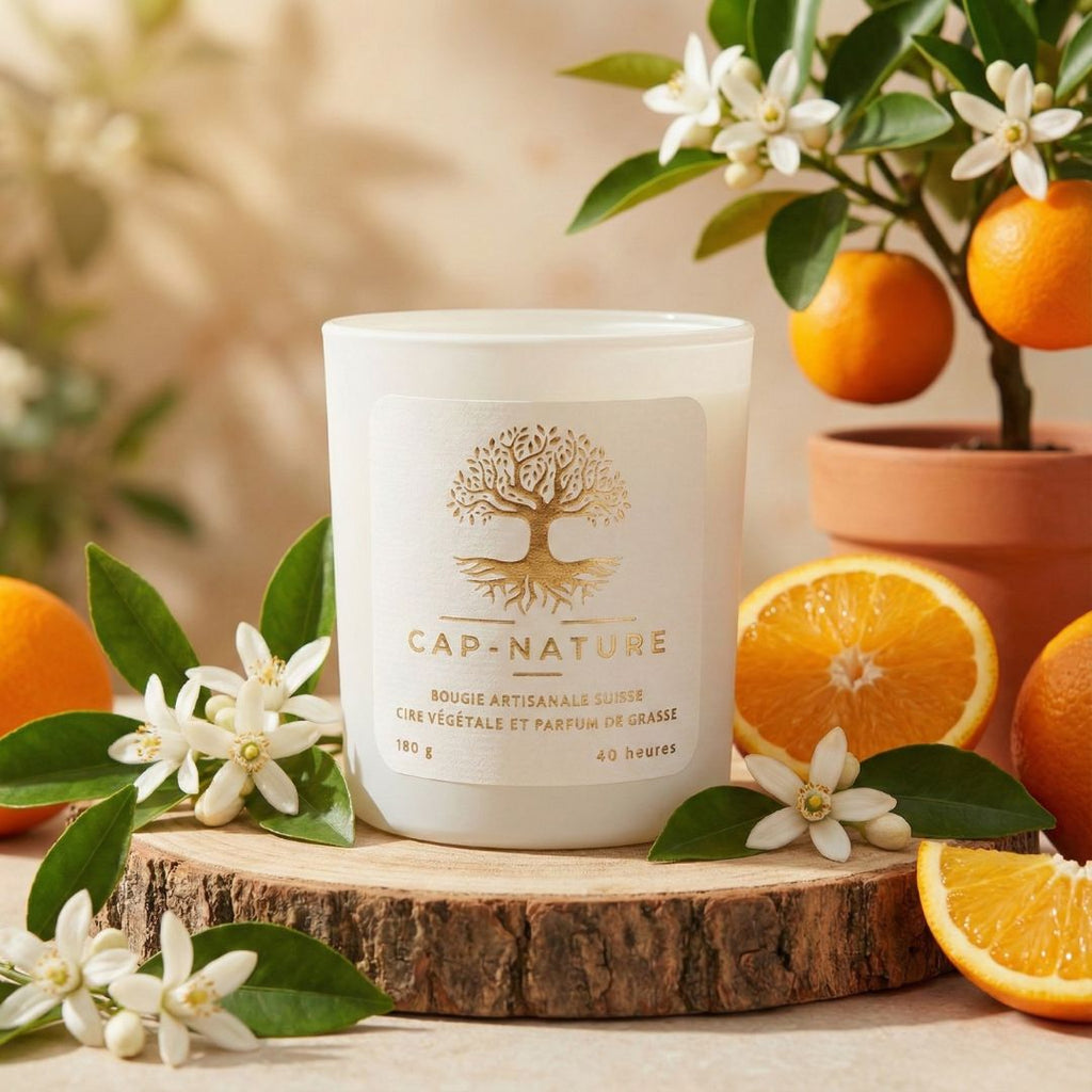 Candela Profumata "Fiore D'Arancio" - Cera Di Soia