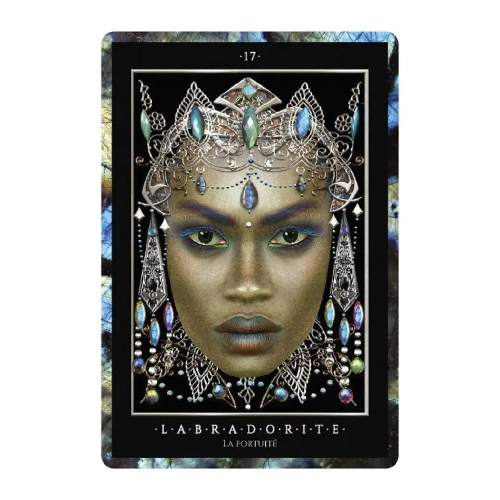 Coffret L’Oracle des pierres précieuses – Cartes, livre & sac en satin Cap-Nature