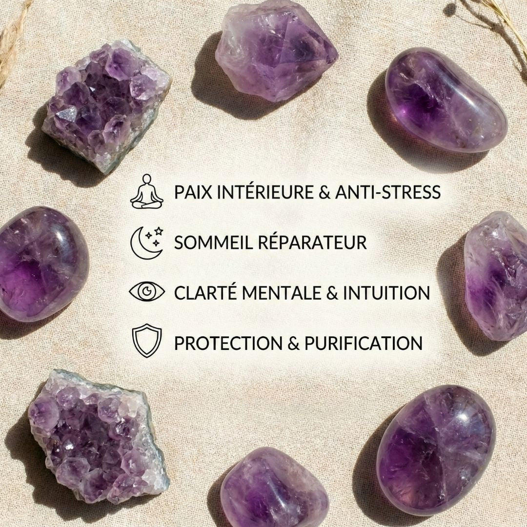 Candela di ametista e profumo Zen