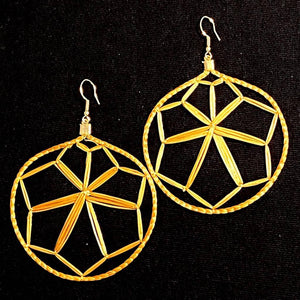 Paire de Boucles d'oreilles - Filtre des Rêves en Or Végétal - Cap-Nature