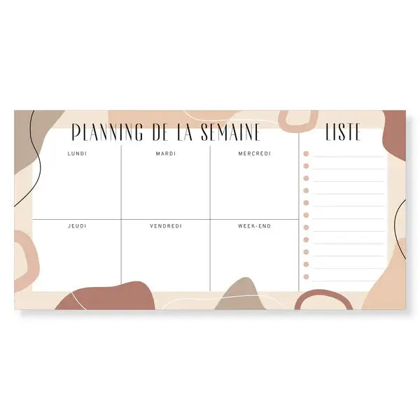 Bloc-notes Semainier - Nude - Cap-Nature