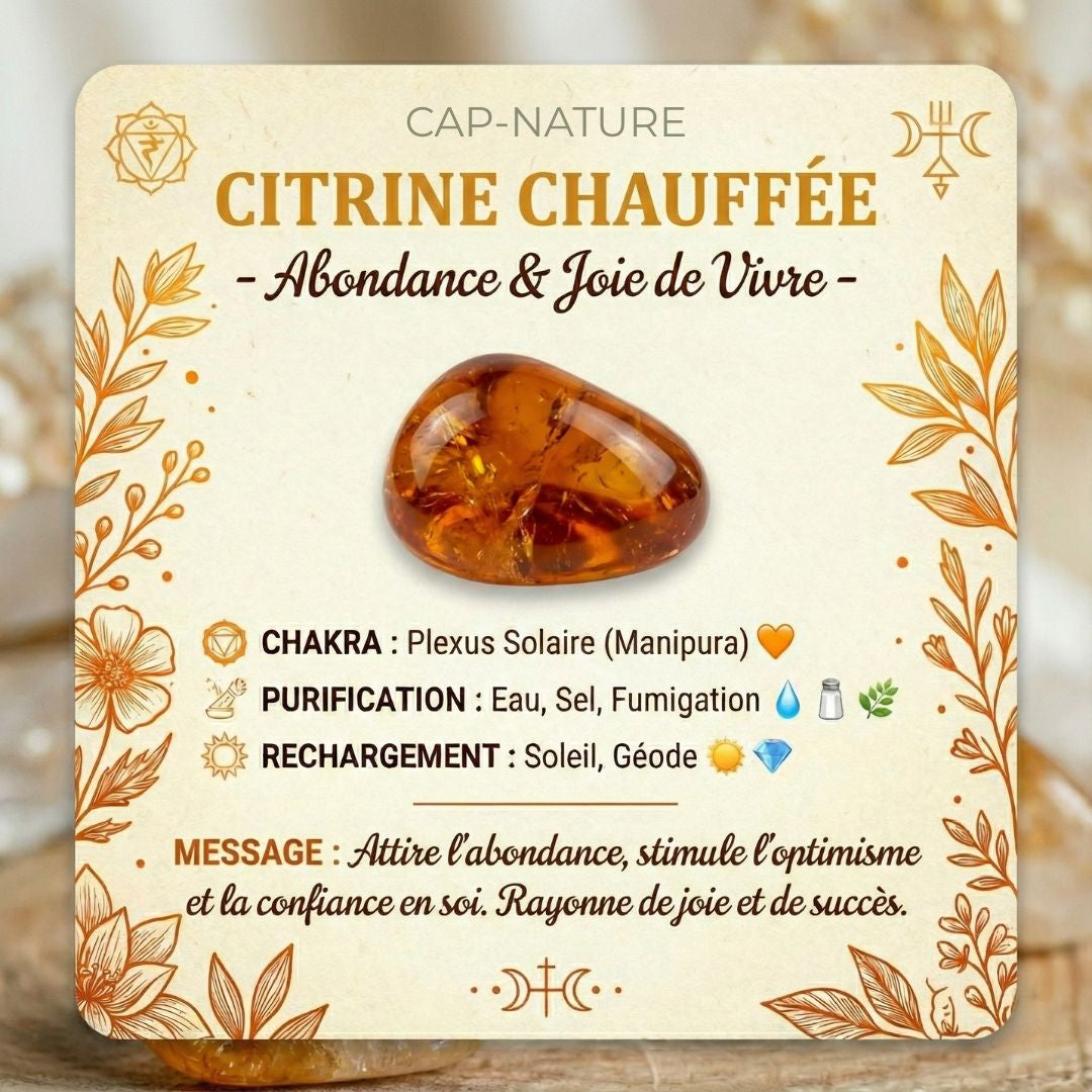 Citrin-Runde-Perlen-Armband