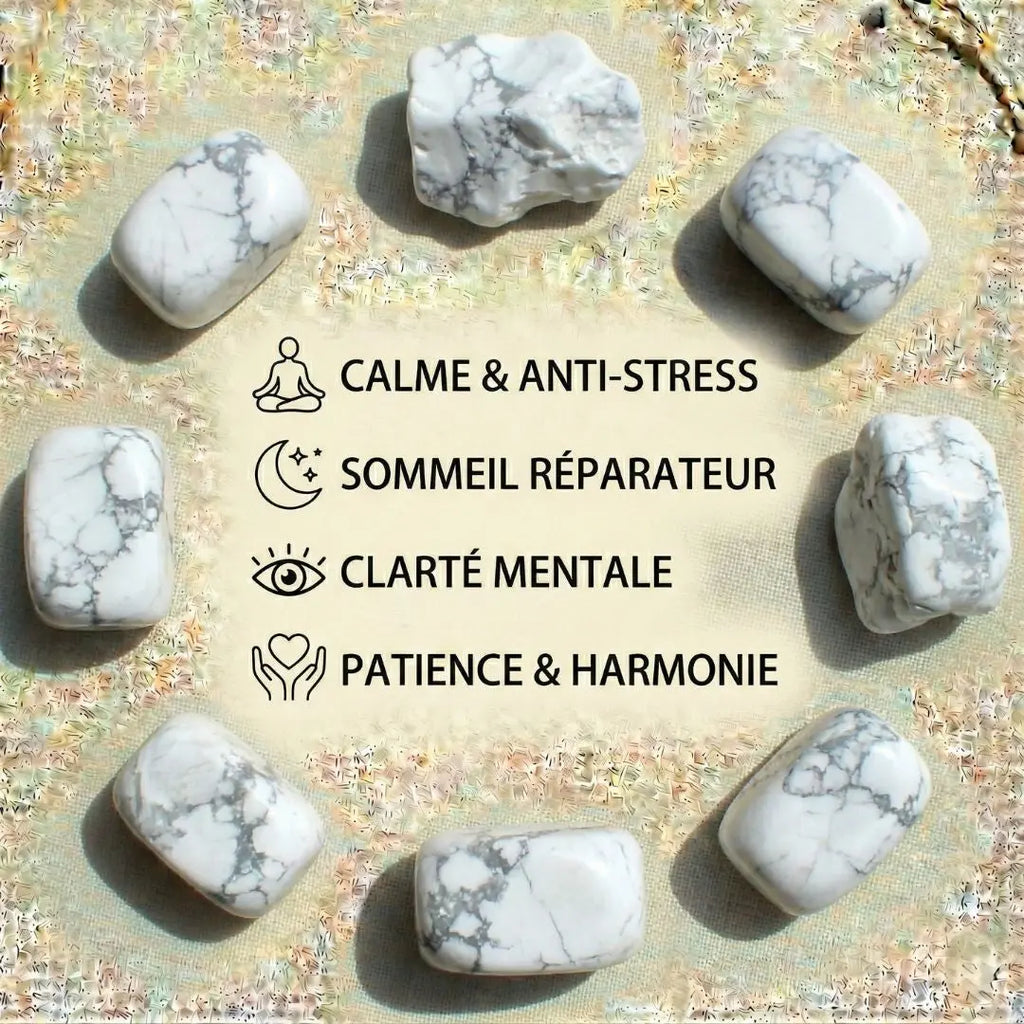 Pierre roulée en Howlite Cap-Nature