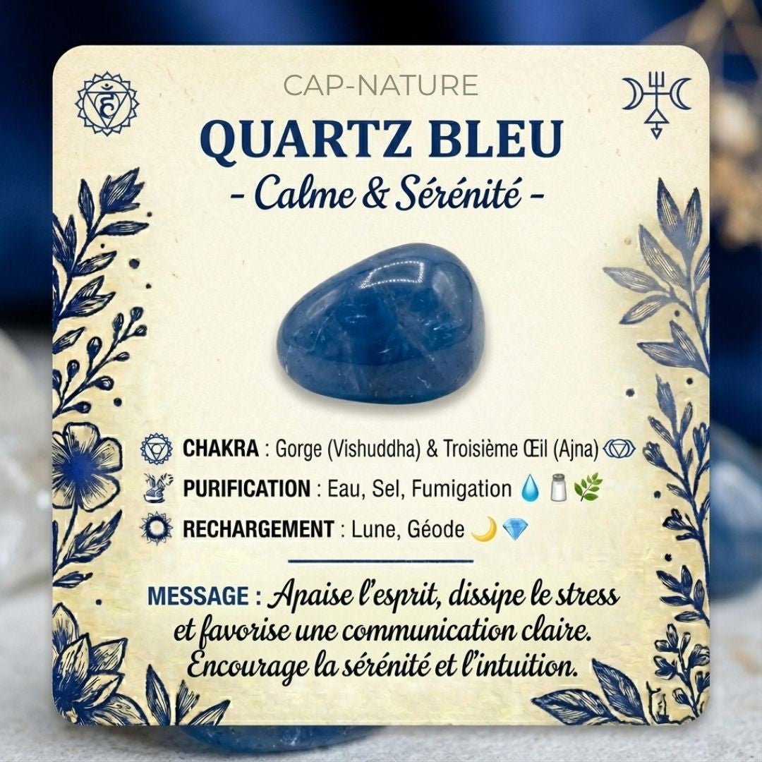 Pietra burattata al quarzo blu