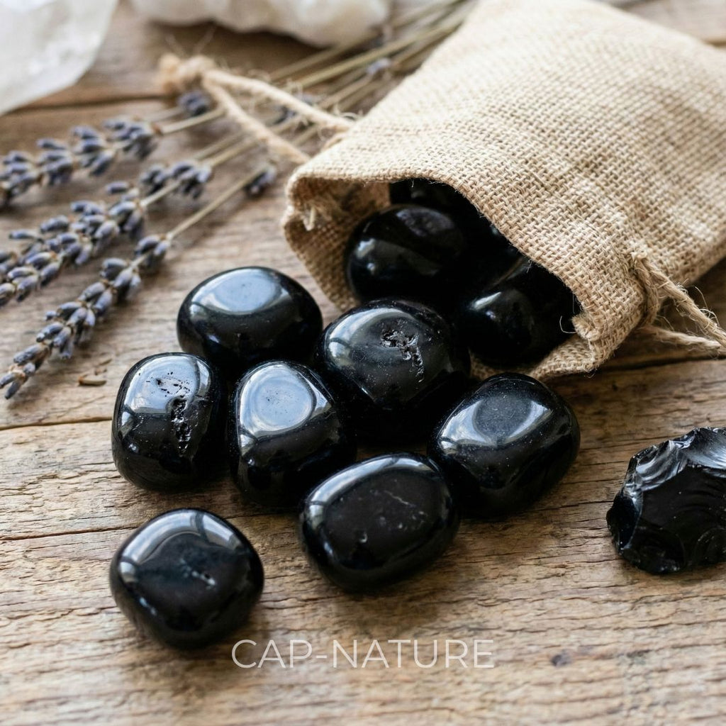 Pierre roulée Obsidienne noire
