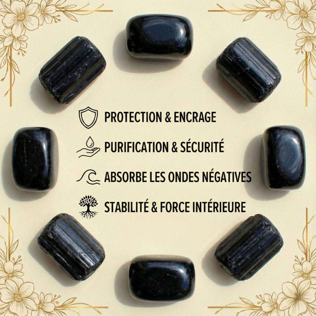 Pierre roulée Tourmaline Noire