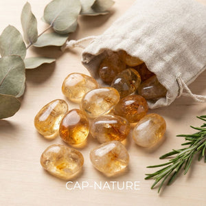 Pietra burattata citrino riscaldata
