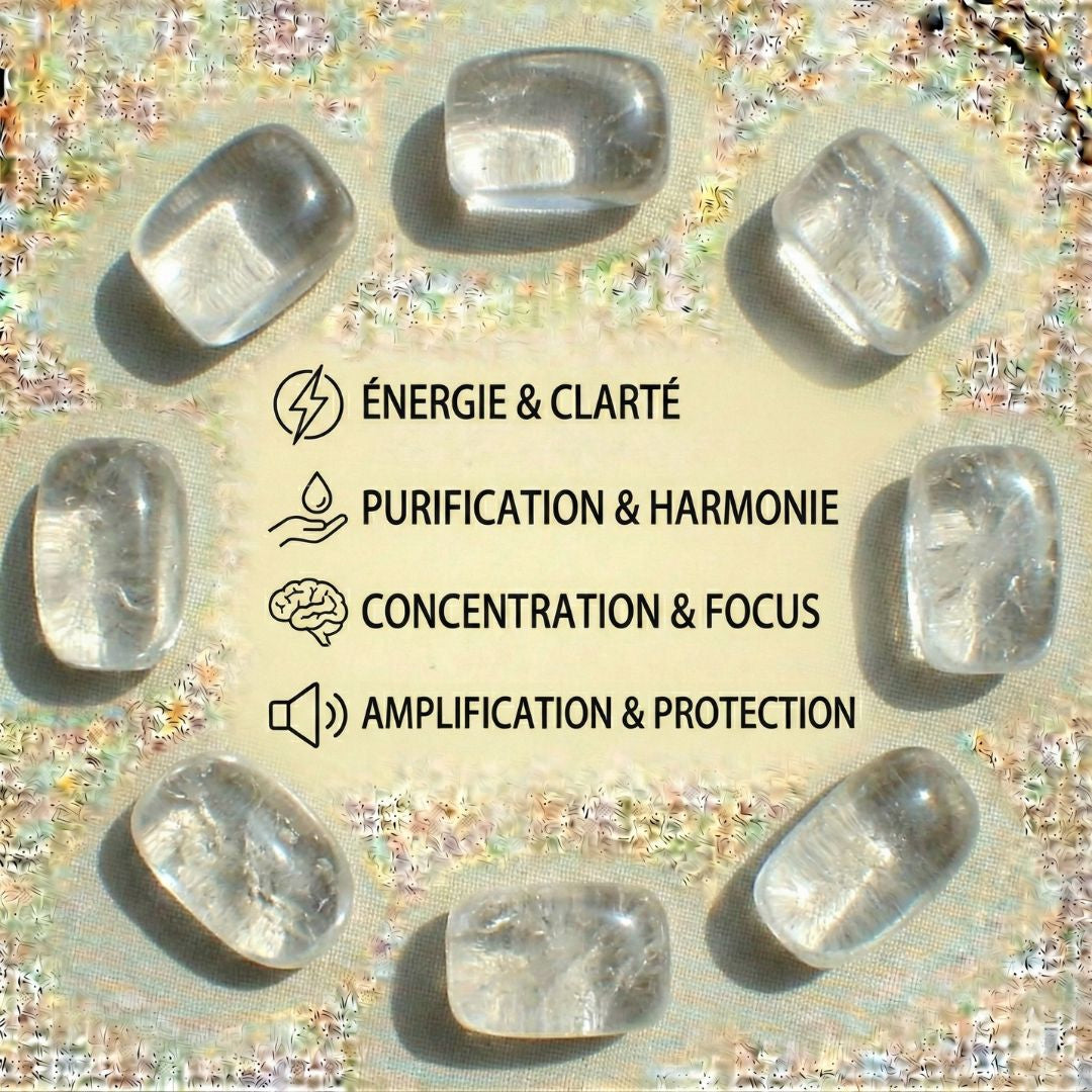 Getrommelter Bergkristallstein