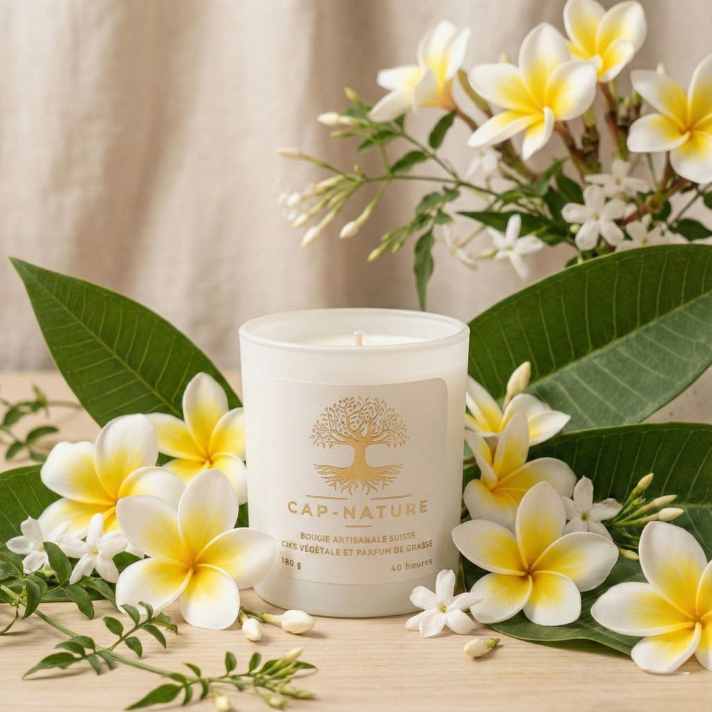 Bougie parfumée Frangipanier & Jasmin - Cire de Soja
