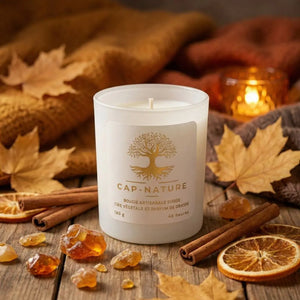 Bougie parfumée Ambre – Chaleur enveloppante & élégance intemporelle Cap-Nature