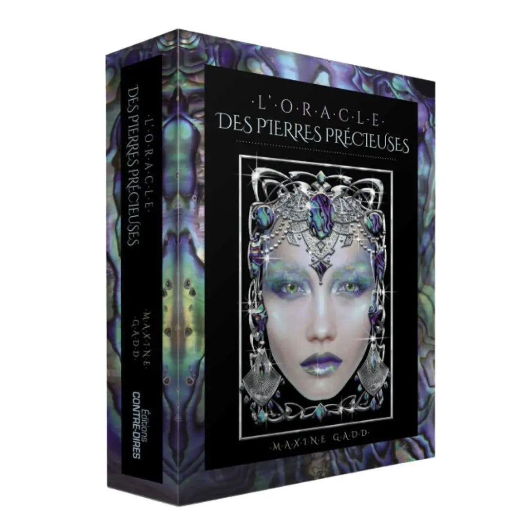 Coffret L’Oracle des pierres précieuses – Cartes, livre & sac en satin Cap-Nature