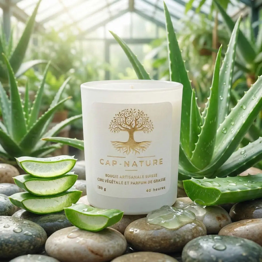 Bougie parfumée Aloé Vera – Pureté fraîche & douceur apaisante Cap-Nature