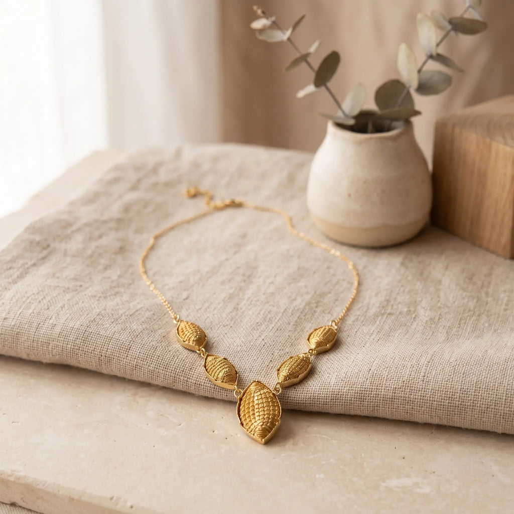 Collier Solara – Or Végétal & Finition Dorée Cap-Nature
