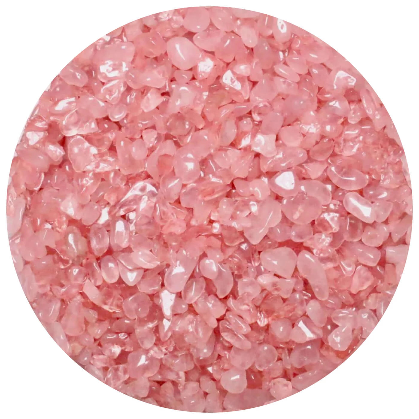 Mini pietra di quarzo rosa per orgonite - 100 g
