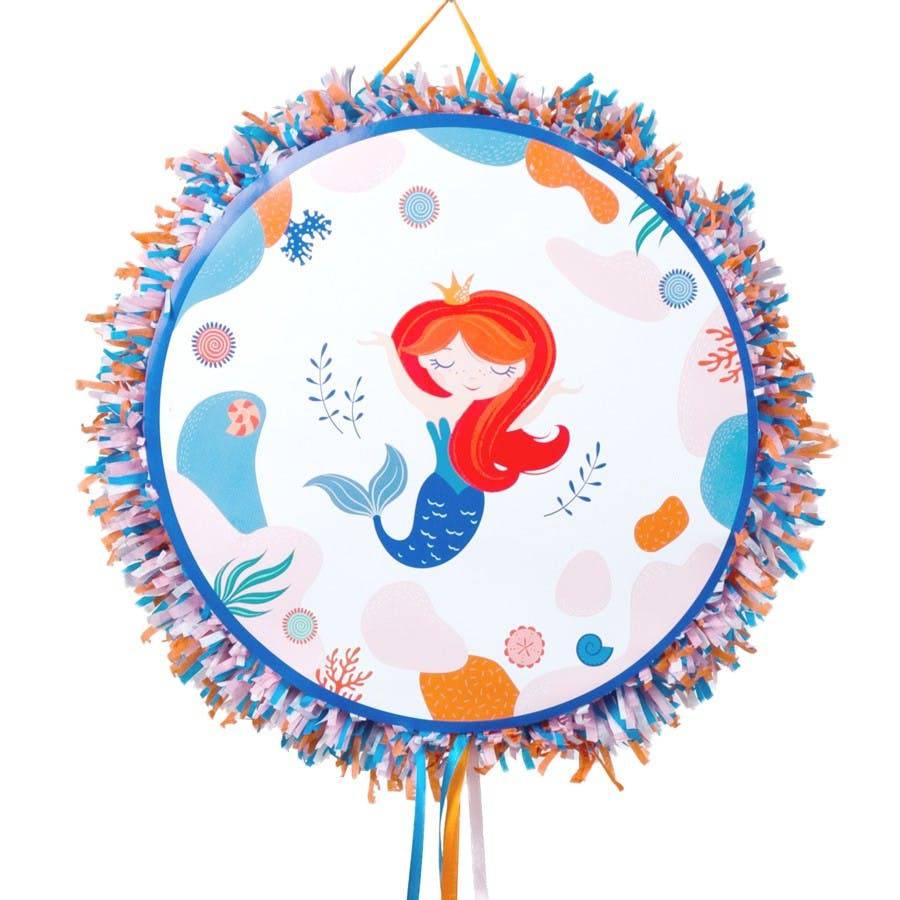 Pinata Sirène Corail (36 cm) - Cap-Nature