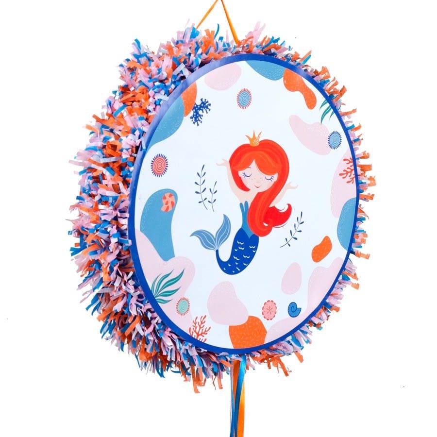 Pinata Sirène Corail (36 cm) - Cap-Nature