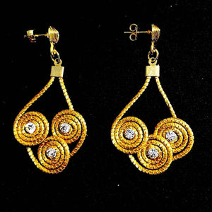 Paire de Boucles d'Oreilles Triangle en Or Végétal - Cap-Nature