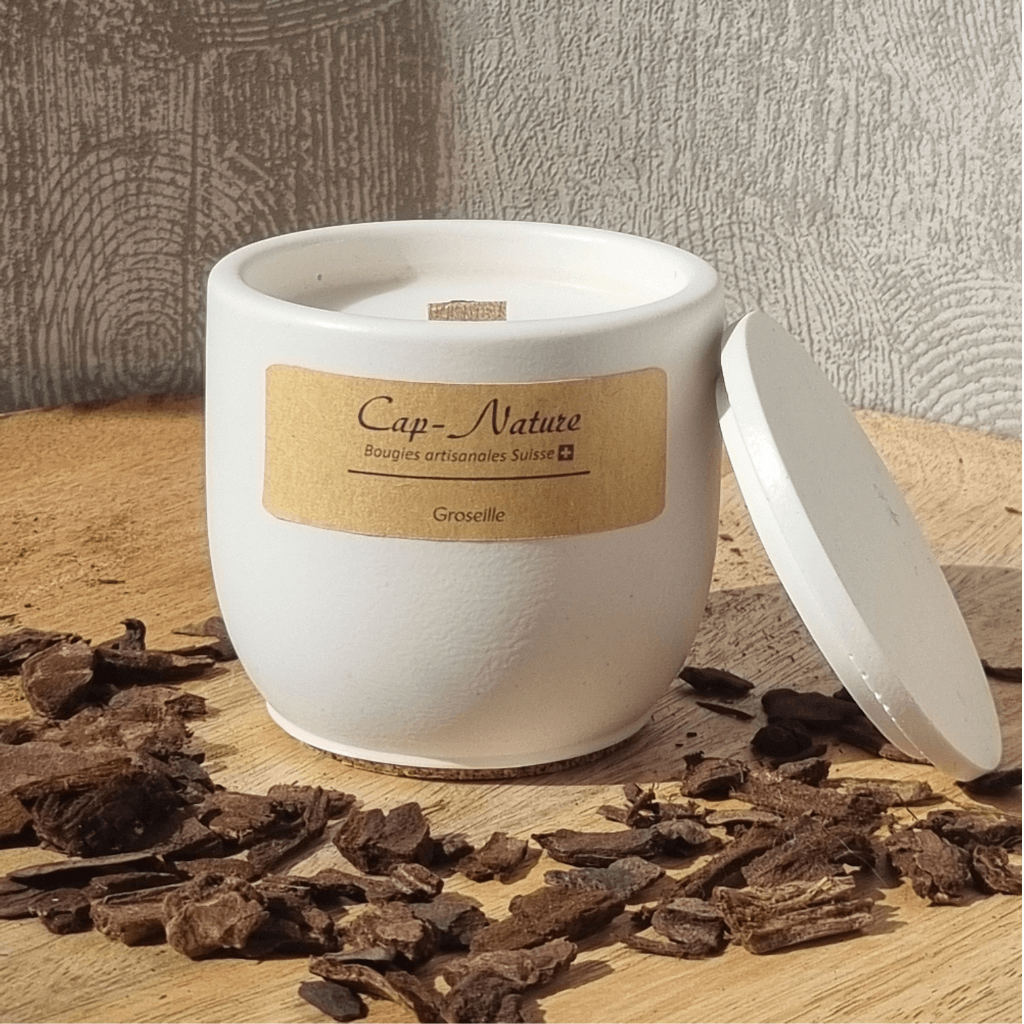 Collection Natura - Bougie parfumée Groseille - 180gr - Cap-Nature