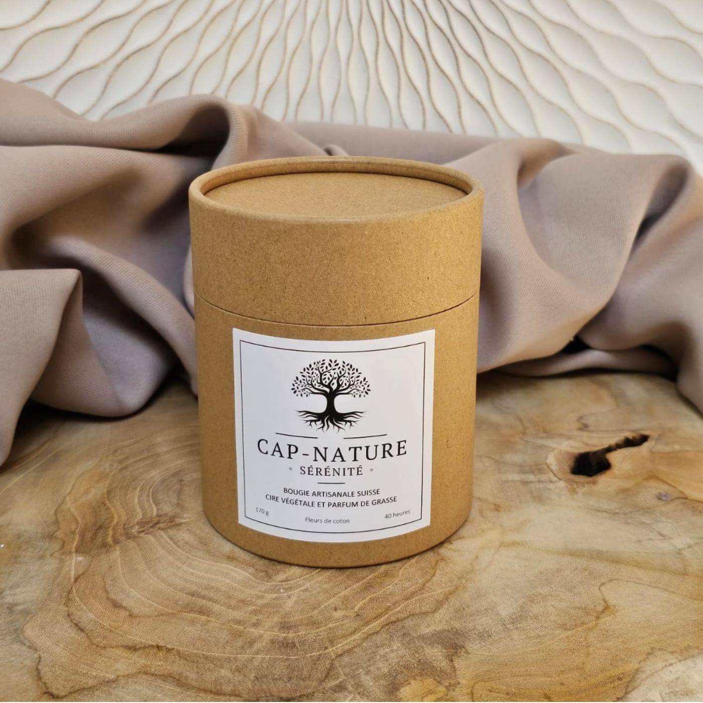 Bougie Améthyste & Fleurs de Coton - 170g - Cap-Nature