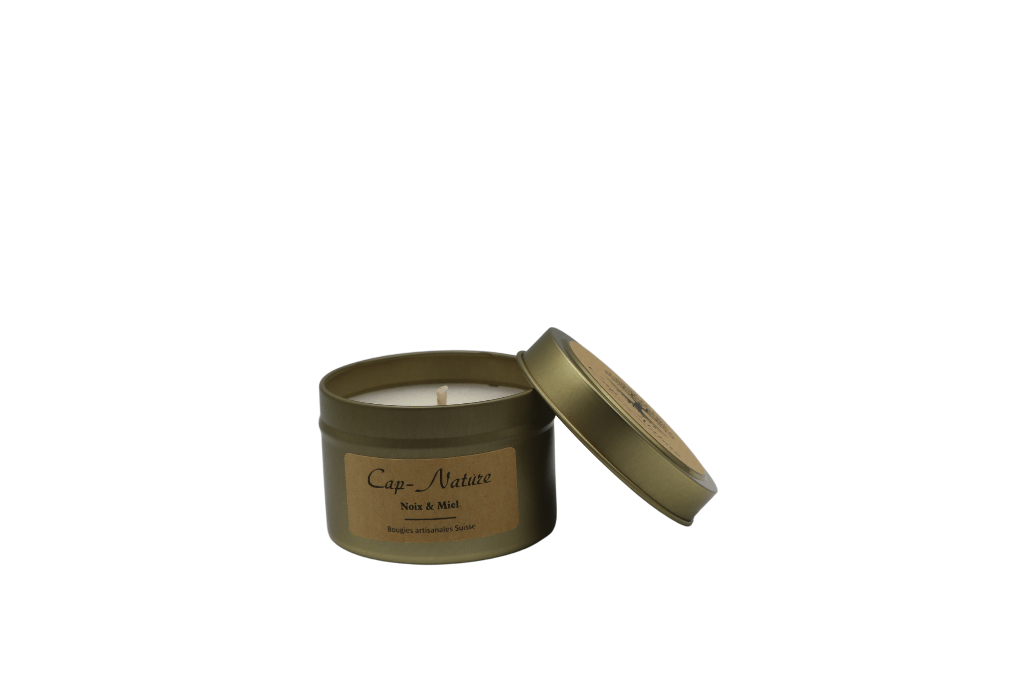 Candle Tin - Noix & Miel - 90gr - Cap-Nature