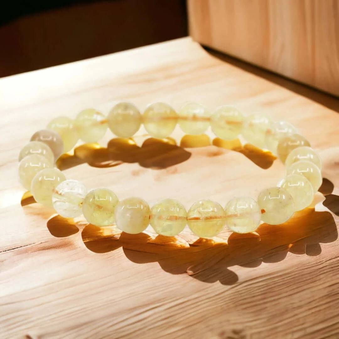 Bracelet en Perle Ronde en Citrine - Cap-Nature