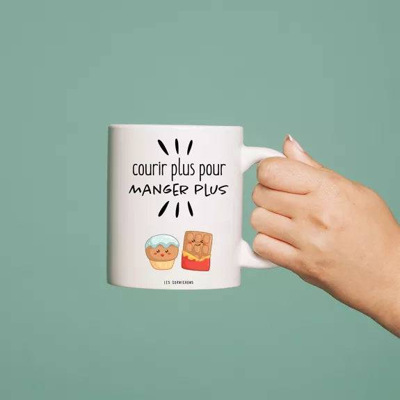 Mug courir plus pour manger plus - Cap-Nature