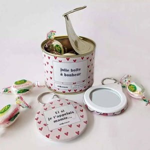 Boîte à bonheur porte-clés 