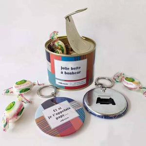 Boîte à bonheur porte-clés 