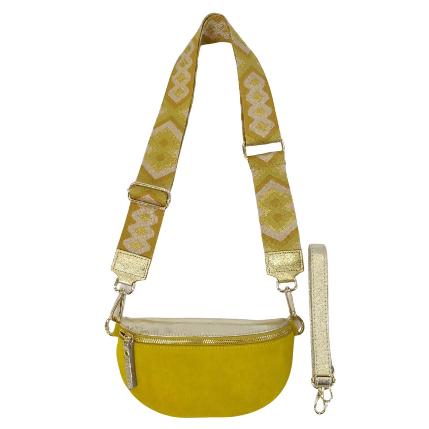 Sac Banane Petite Taille en Cuir Daim et Irisé – Compact, Chic et Pratique - Cap-Nature