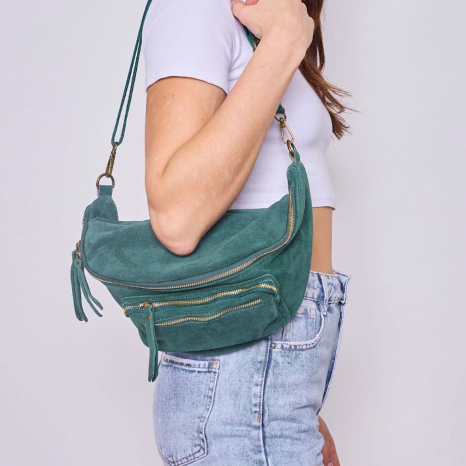 Sac Banane en Cuir de Vachette avec Poche - Cap-Nature