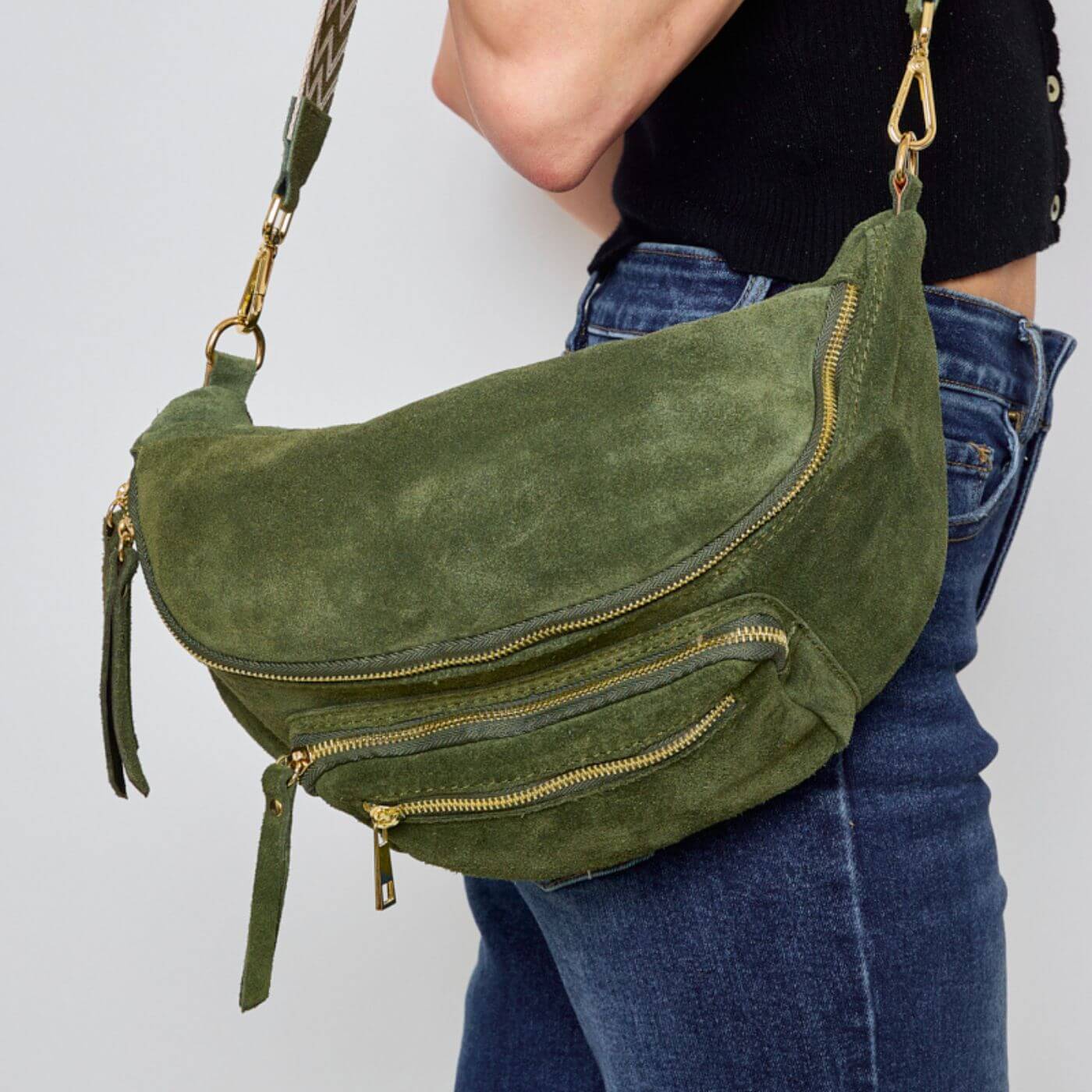 Sac Banane en Cuir de Vachette avec Poche - Cap-Nature