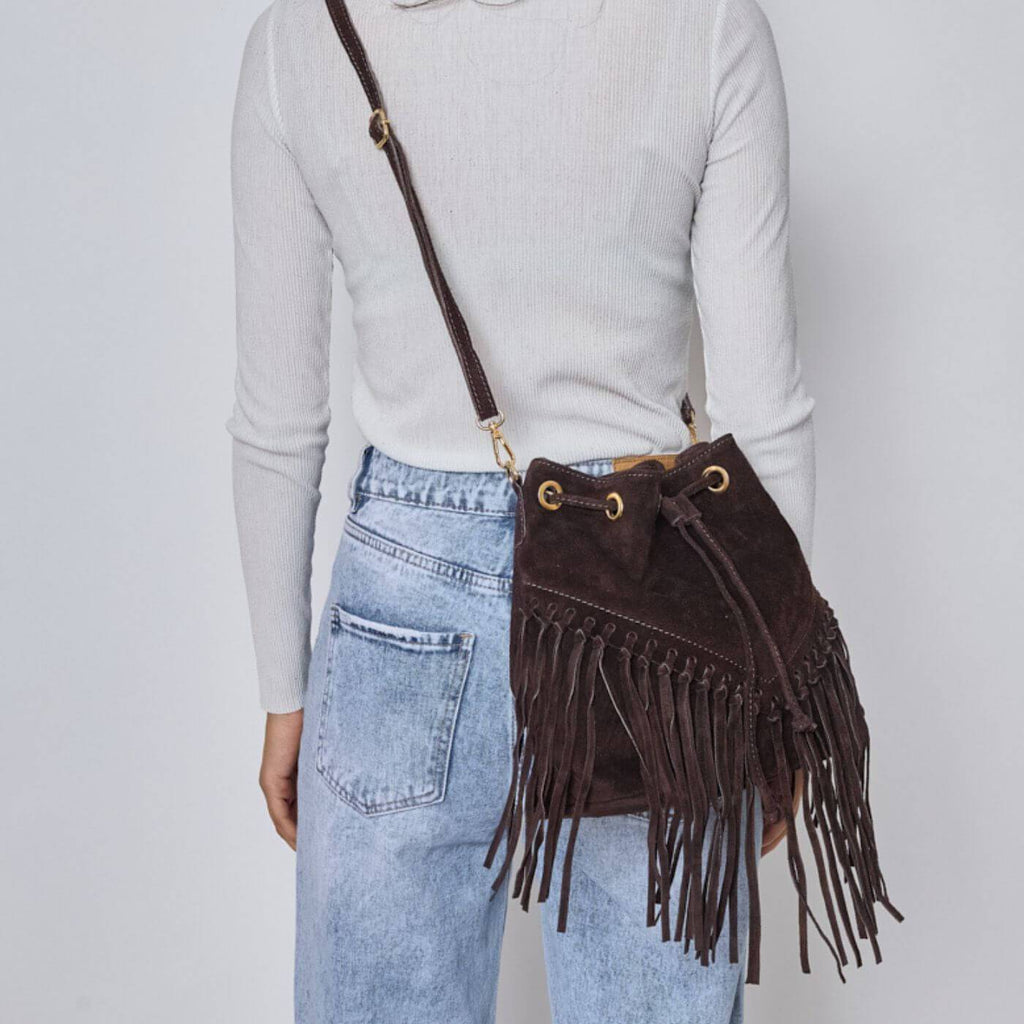 Sac Bourse à Frange avec Bandoulière - Cap-Nature