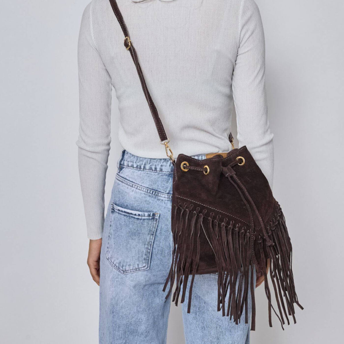 Sac Bourse à Frange avec Bandoulière - Cap-Nature