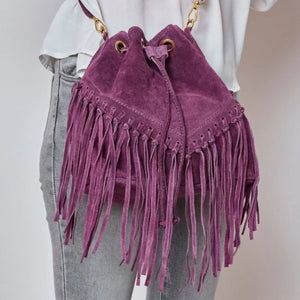 Sac Bourse à Frange avec Bandoulière - Cap-Nature