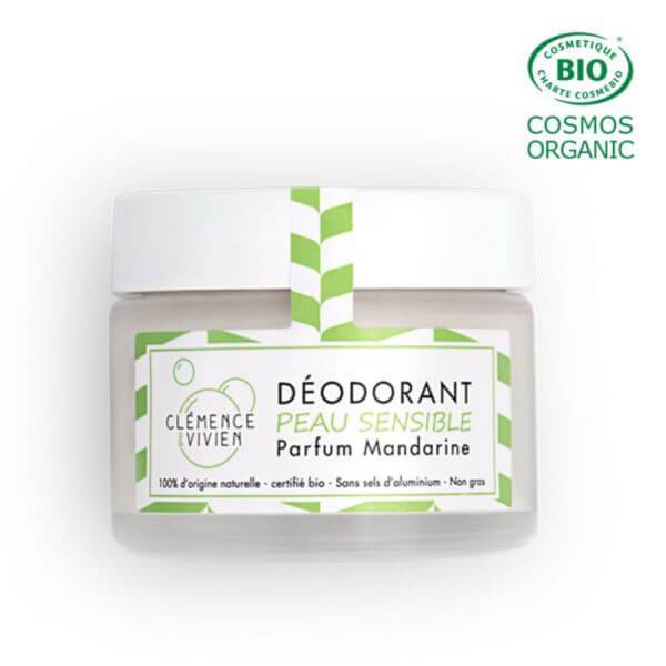 Déodorant crème mandarine - Clémence & Vivien - 50gr - Cap-Nature