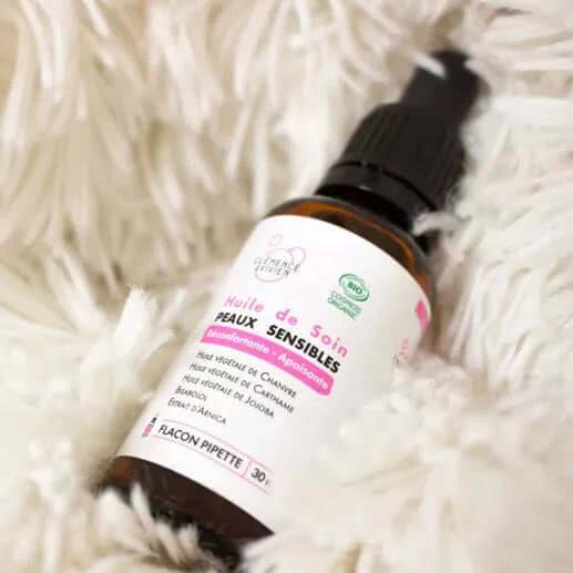 Huile de Soin Peaux Sensibles - Clémence et Vivien - Cap-Nature