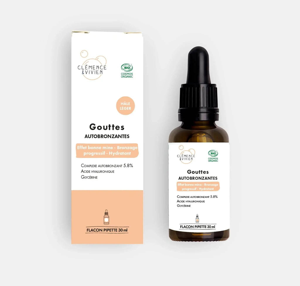 Gouttes autobronzantes hâle léger - Clémence et Vivien - Cap-Nature