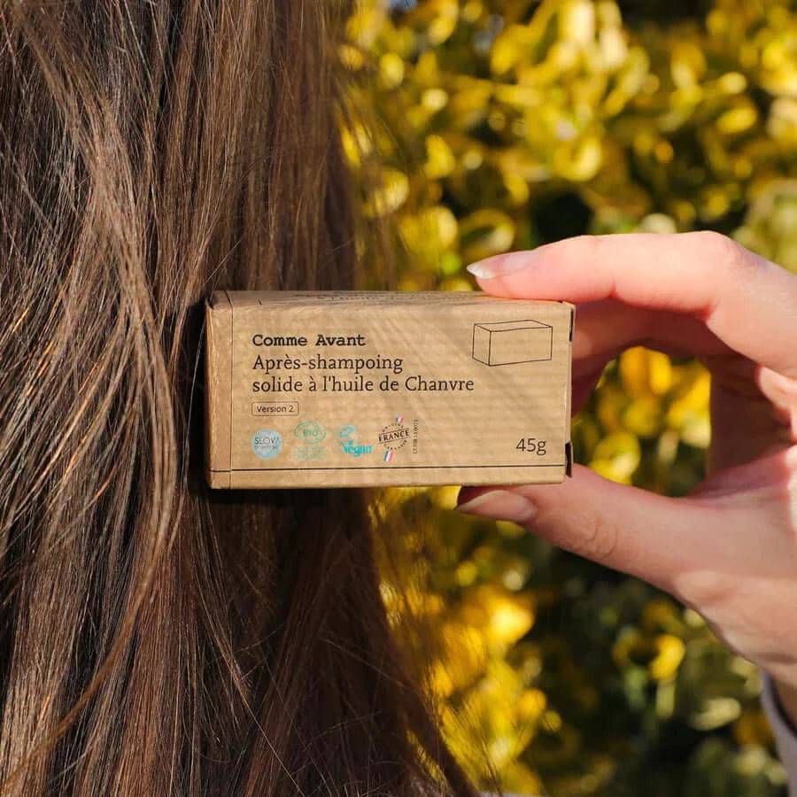 Après-shampoing Naturel Solide à l'huile de Chanvre - Comme Avant - Cap-Nature