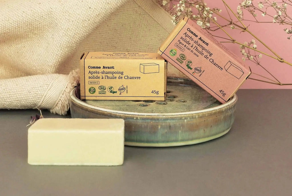 Après-shampoing solide Figue & Lait de coco - Comme Avant - Cap-Nature