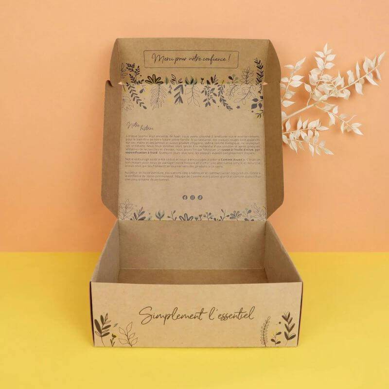 Boite vide coffret sans cale - pour coffret personnalisé - Cap-Nature