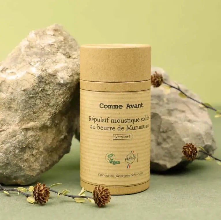 Répulsif Anti-moustique naturel solide au beurre de Murmuru - Comme Avant - Cap-Nature