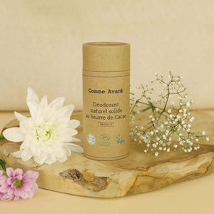 Déodorant naturel solide au beurre de cacao 60g - Comme Avant - Cap-Nature