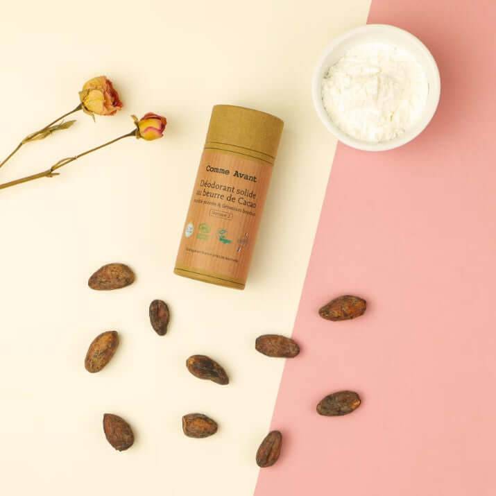 Déodorant naturel solide Géranium Bourbon & Menthe poivrée - Comme Avant - Cap-Nature