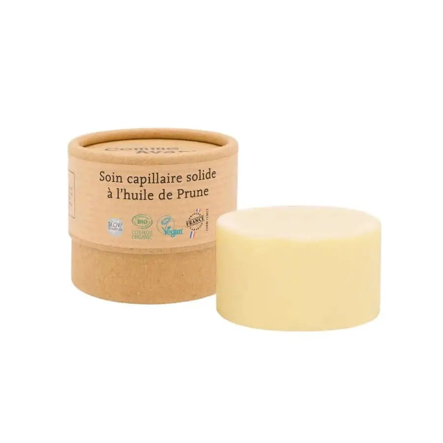 Soin capillaire solide à l'huile de Prune - Comme Avant - Cap-Nature