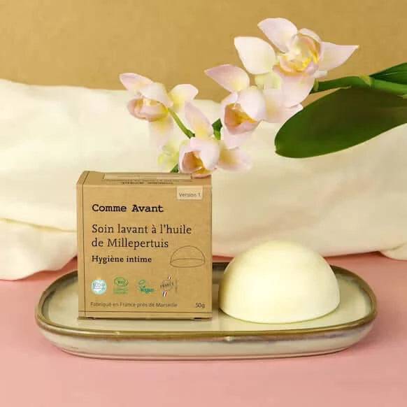Soin lavant intime solide à l’huile de Millepertuis - Comme Avant - Cap-Nature