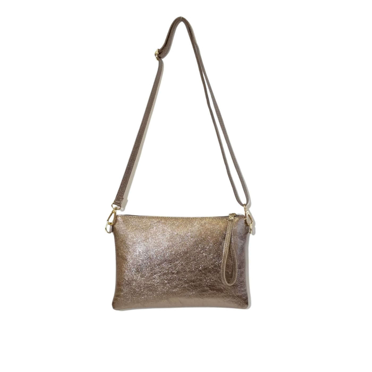 Sac Bandoulière en Cuir Irisé - Élégance Italienne - Cap-Nature