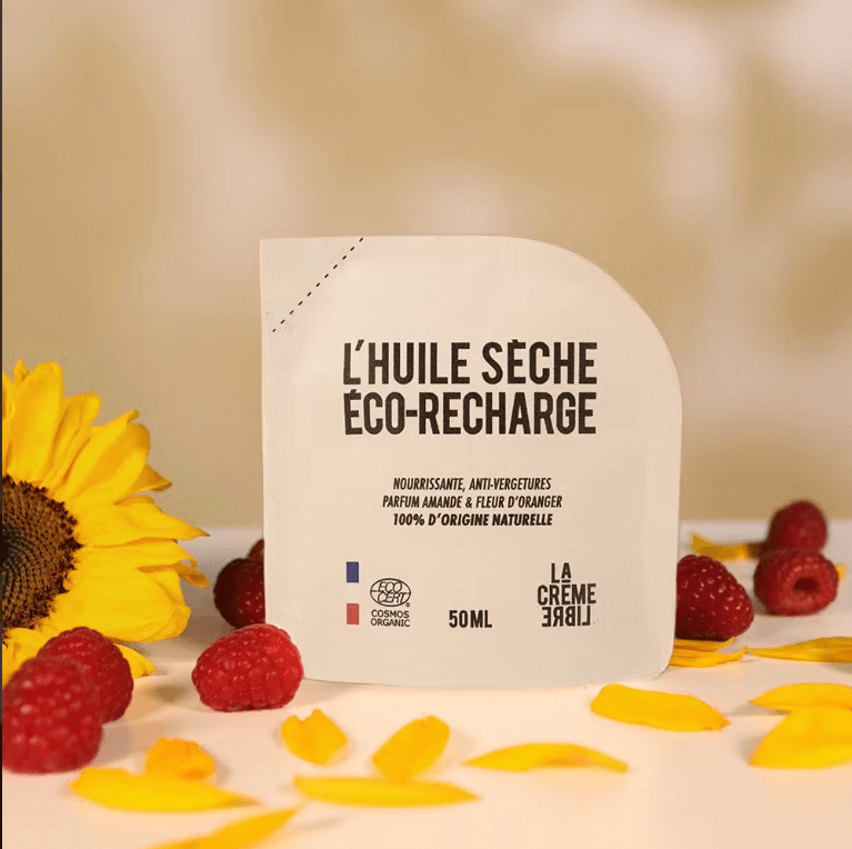 Éco-recharge L’huile sèche bio - La CREME LIBRE - Cap-Nature