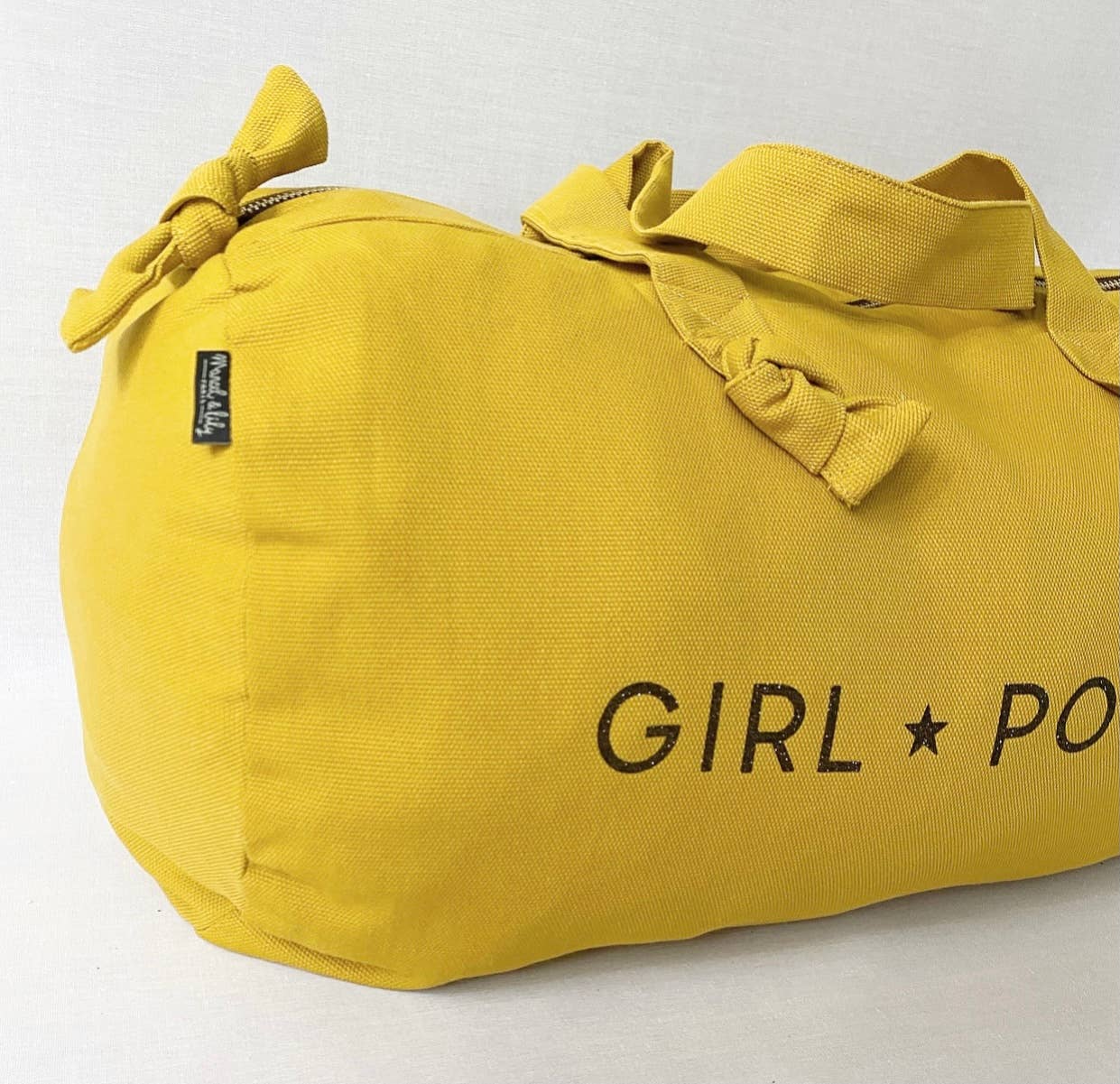 Sac Polochon "Girl Power" Coloris Moutarde - Cap-Nature